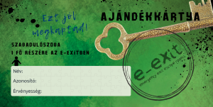 Gift card for 1 person