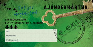 Gift card for 3 people